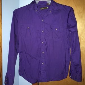 Purple Roper Rodeo Button up